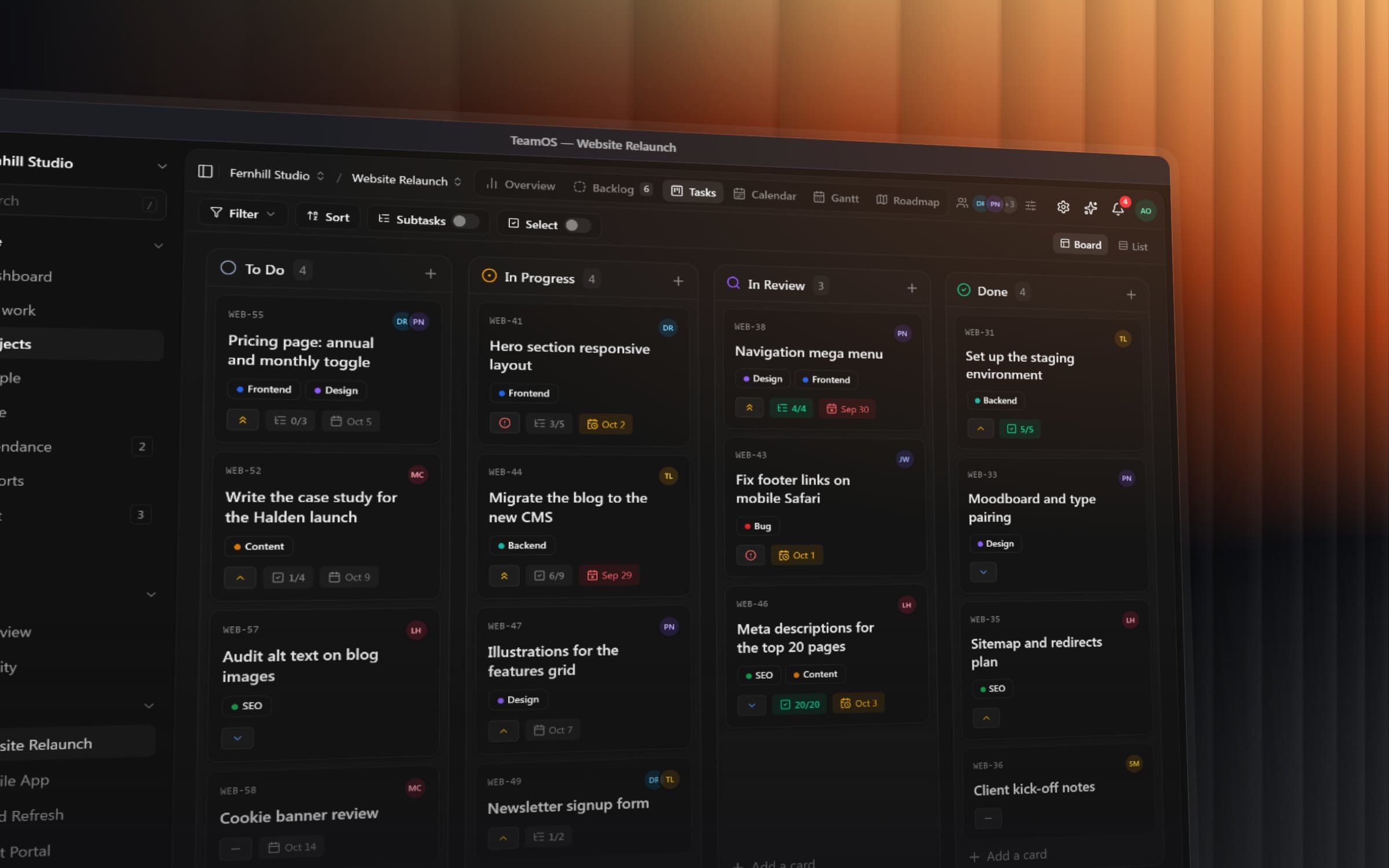 TeamOS — Company operations